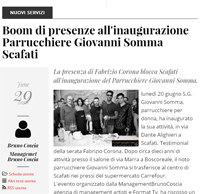 Inagurazione parrucchiare Giovanni Somma Scafati con Fabrizio Corona